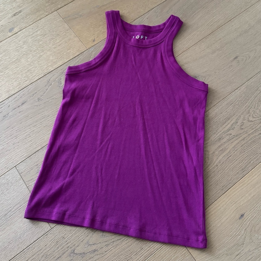 LOFT Rich Purple Women's Tank Top Large